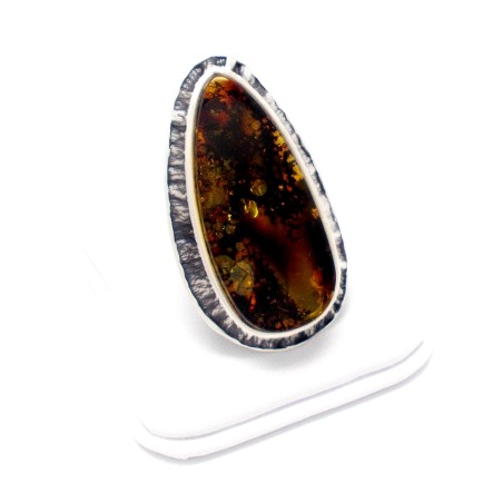 PIERŚCIONEK Z BURSZTYNEM