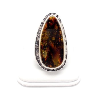 PIERŚCIONEK Z BURSZTYNEM