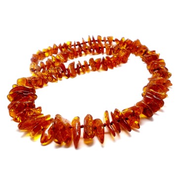 NASZYJNIK KORALE Z BURSZTYNU