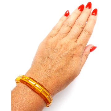 BRANSOLETKA Z BURSZTYNEM BAŁTYCKIM