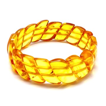 BRANSOLETKA Z BURSZTYNEM BAŁTYCKIM