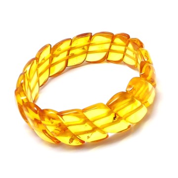 BRANSOLETKA Z BURSZTYNEM BAŁTYCKIM