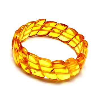 BRANSOLETKA Z BURSZTYNEM BAŁTYCKIM