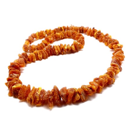 KORALE Z BURSZTYNU NIEOSZLIFOWANEGO BAŁTYCKIEGO