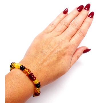 BRANSOLETKA Z BURSZTYNU BAŁTYCKIEGO