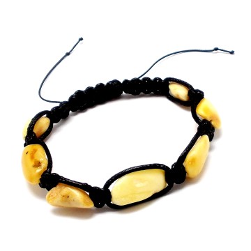 BRANSOLETKA Z BURSZTYNEM BAŁTYCKIM