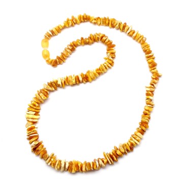 KORALE Z BURSZTYNU NIEOSZLIFOWANEGO BAŁTYCKIEGO