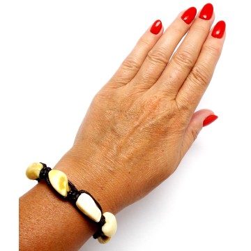 BRANSOLETKA Z BURSZTYNEM