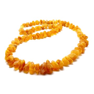 korale z bursztynu nieoszlifowanego