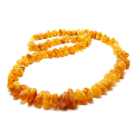 korale z bursztynu nieoszlifowanego