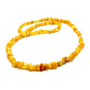 KORALE Z BURSZTYNU NIEOSZLIFOWANEGO