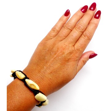 BRANSOLETKA Z BURSZTYNEM