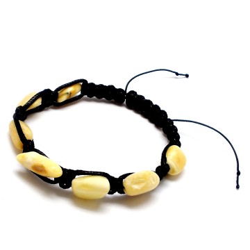 BRANSOLETKA Z BURSZTYNEM