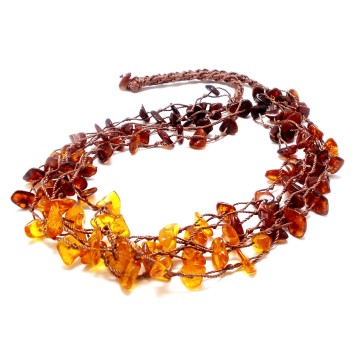 NASZYJNIK Z BURSZTYNU