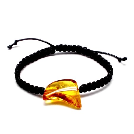 BRANSOLETKA Z BURSZTYNEM