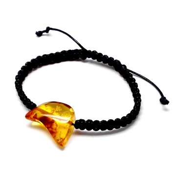BRANSOLETKA Z BURSZTYNEM