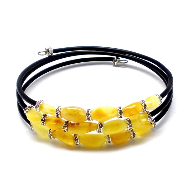 BRANSOLETKA Z BURSZTYNU BAŁTYCKIEGO