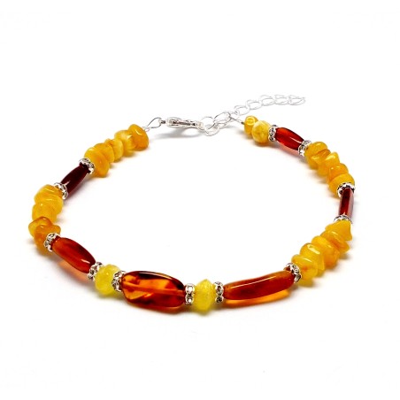 BRANSOLETKA Z BURSZTYNEM