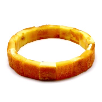 BRANSOLETKA Z BURSZTYNU NIEOSZLIFOWANEGO