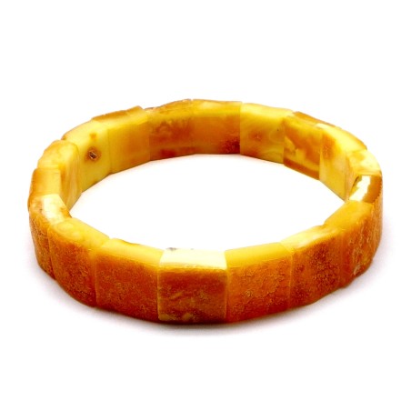 BRANSOLETKA Z BURSZTYNU NIEOSZLIFOWANEGO