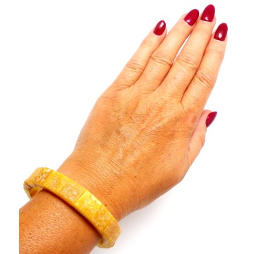 BRANSOLETKA Z BURSZTYNU NIEOSZLIFOWANEGO