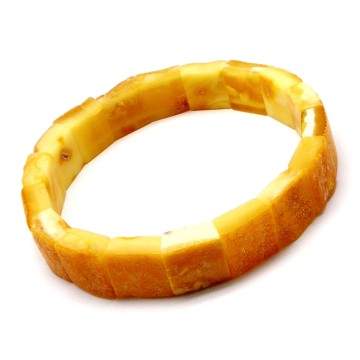 BRANSOLETKA Z BURSZTYNU NIEOSZLIFOWANEGO