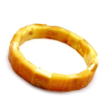 BRANSOLETKA Z BURSZTYNU NIEOSZLIFOWANEGO