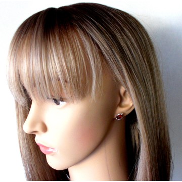 SREBRNE KOLCZYKI Z BURSZTYNEM