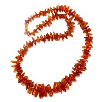 NASZYJNIK KORALE Z BURSZTYNU