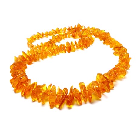 NASZYJNIK KORALE Z BURSZTYNU