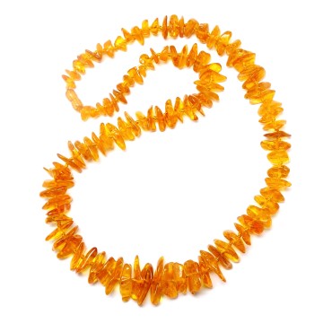 NASZYJNIK KORALE Z BURSZTYNU