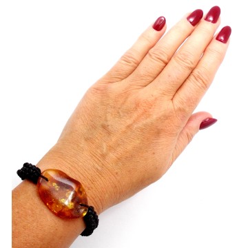 BRANSOLETKA Z BURSZTYNU BAŁTYCKIEGO