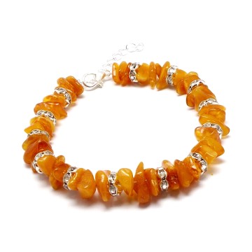 BRANSOLETKA Z BURSZTYNEM