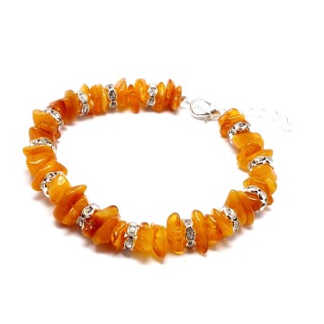 BRANSOLETKA Z BURSZTYNEM