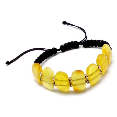 BRANSOLETKA Z BURSZTYNEM