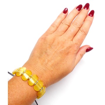 BRANSOLETKA Z BURSZTYNEM