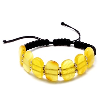 BRANSOLETKA Z BURSZTYNEM