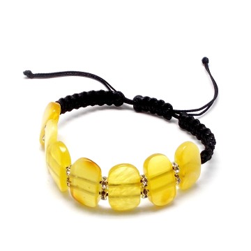 BRANSOLETKA Z BURSZTYNEM