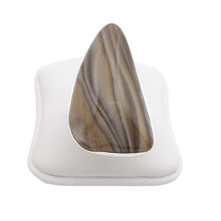 PIERŚCIONEK Z KRZEMIENIEM PASIASTYM