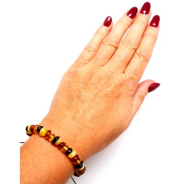 BRANSOLETKA Z BURSZTYNU BAŁTYCKIEGO