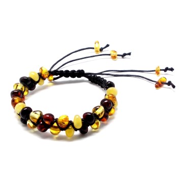 BRANSOLETKA Z BURSZTYNEM BAŁTYCKIM