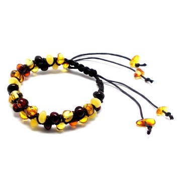 BRANSOLETKA Z BURSZTYNEM BAŁTYCKIM