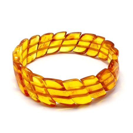 BRANSOLETKA Z BURSZTYNU BAŁTYCKIEGO