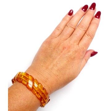 BRANSOLETKA Z BURSZTYNU BAŁTYCKIEGO