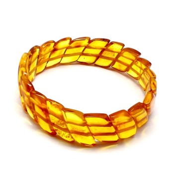 BRANSOLETKA Z BURSZTYNU BAŁTYCKIEGO