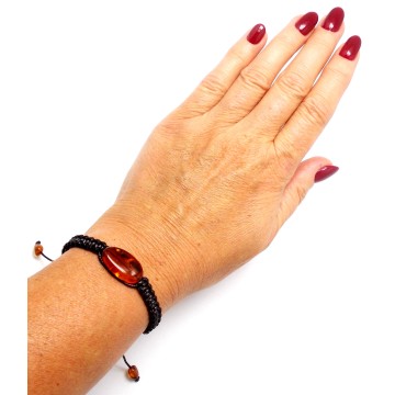 BRANSOLETKA Z BURSZTYNEM