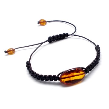 BRANSOLETKA Z BURSZTYNEM