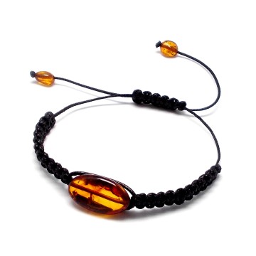 BRANSOLETKA Z BURSZTYNEM