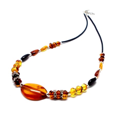 Korale naszyjnik z bursztynu dla dzieci