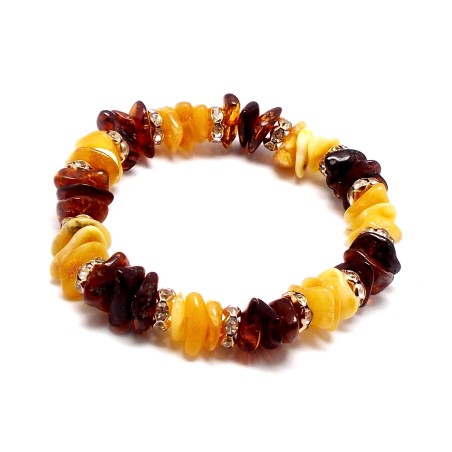 BRANSOLETKA Z BURSZTYNEM